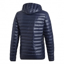 adidas Down Jacket Varilite Hooded (wind and water repellent, hood) ink blue Men